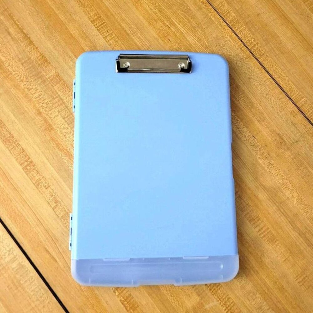 Light Blue Plastic Clipboard